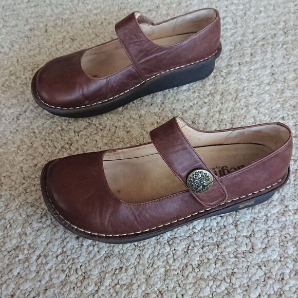 Alegria by PG Lite brown Paloma Platform Mary Jane size 38 - Picture 1 of 12